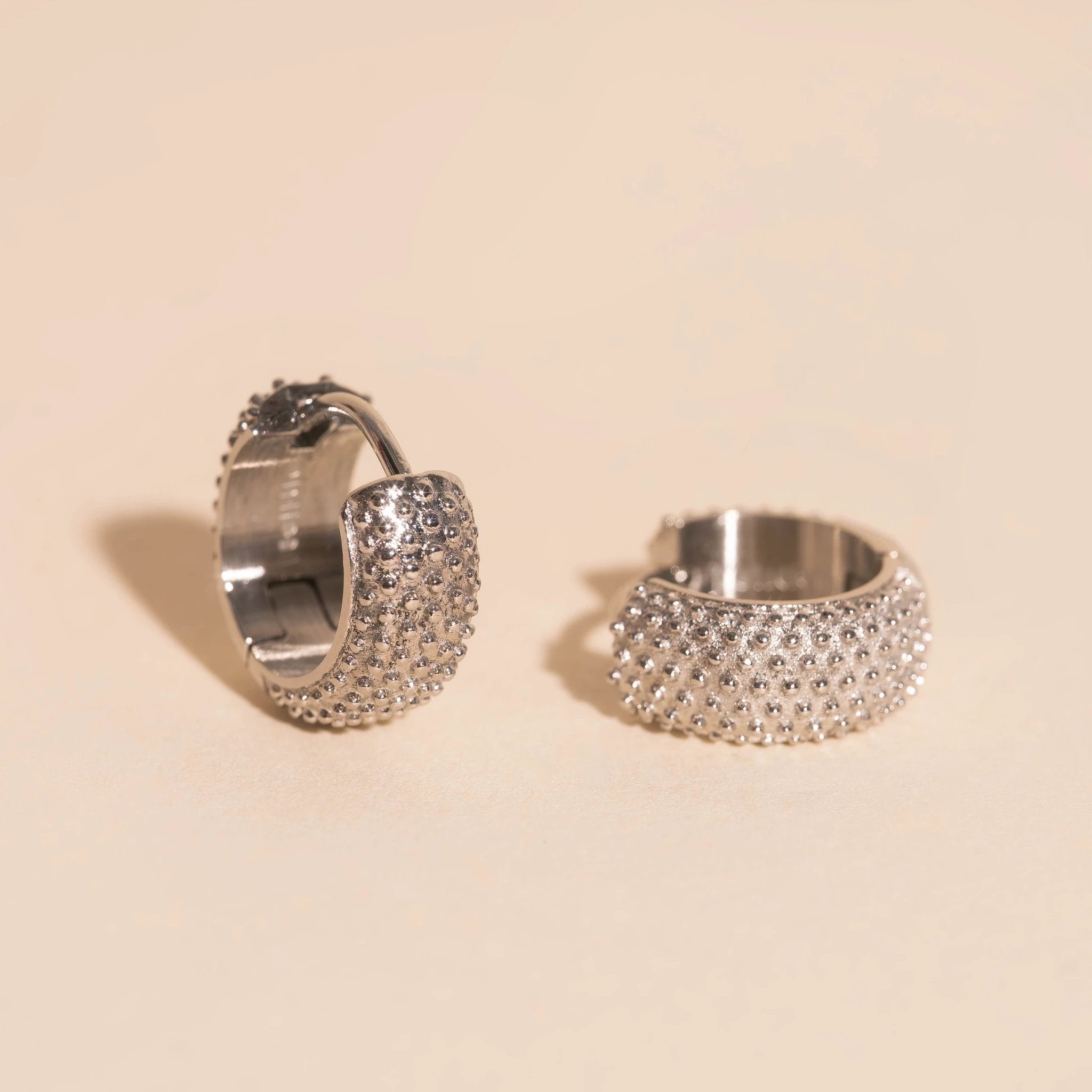 Party Super Chunky Huggie Hoop Earrings by Oh Clementine