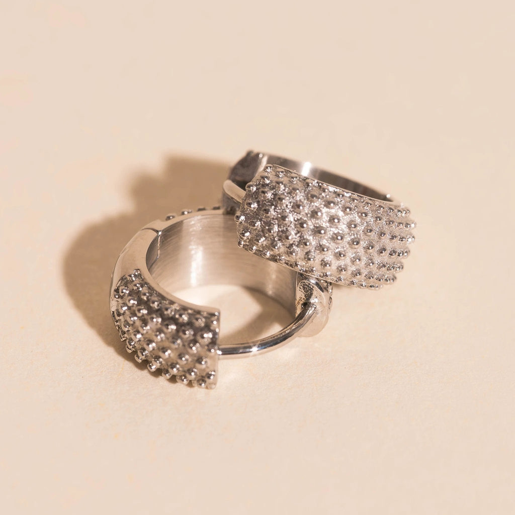 Party Super Chunky Huggie Hoop Earrings by Oh Clementine