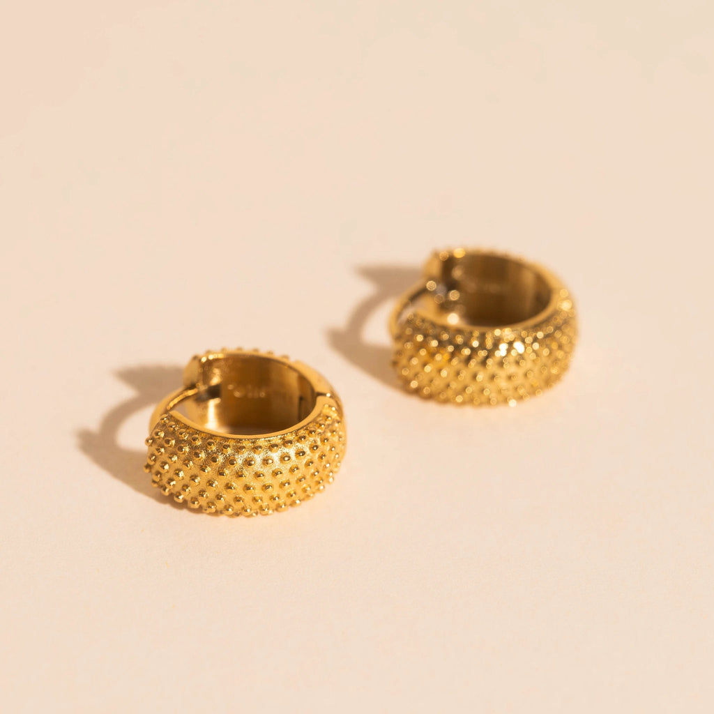 Party Super Chunky Huggie Hoop Earrings by Oh Clementine