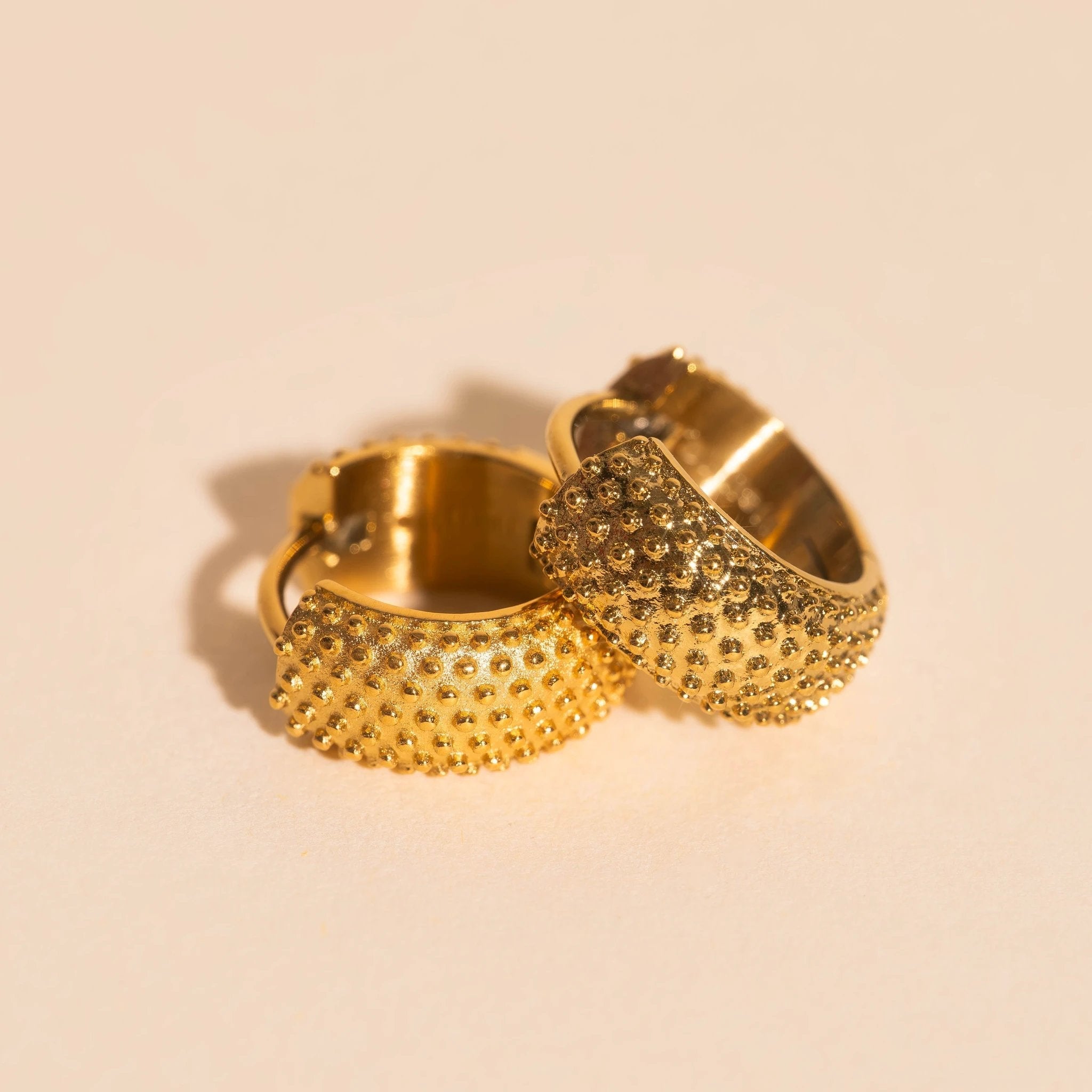 Party Super Chunky Huggie Hoop Earrings by Oh Clementine