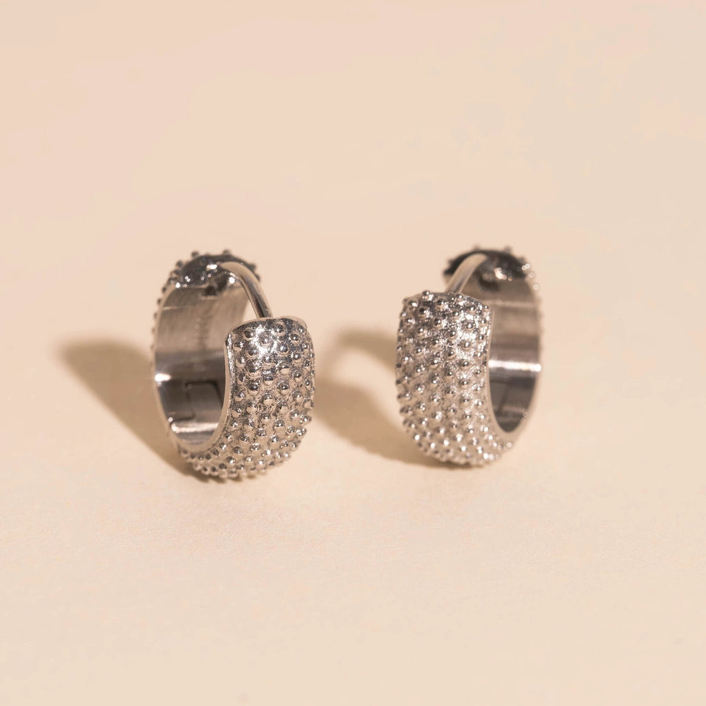Party Super Chunky Huggie Hoop Earrings by Oh Clementine