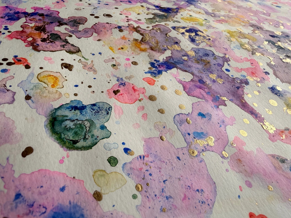 Pastel Rainbow Water Color Painting