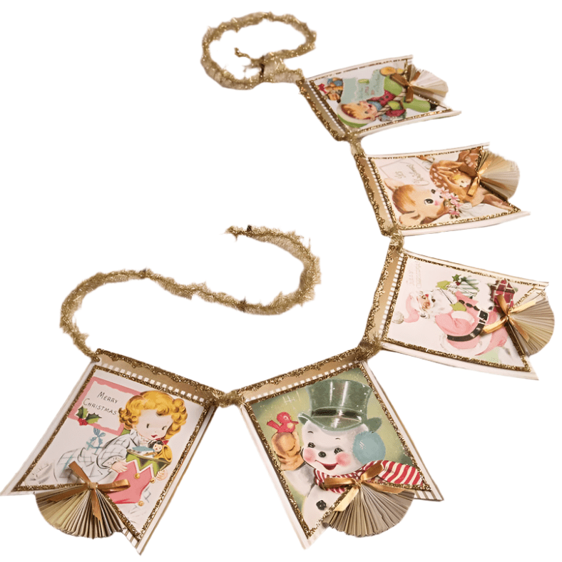 Pastel Retro Garland by Bethany Lowe Designs Seasonal & Holiday Decorations La Vie Bien Pastel Retro Garland by Bethany Lowe Designs