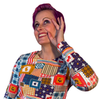 Patchwork Pullover in Periwinkle Sweatshirt La Vie Bien Patchwork Pullover in Periwinkle