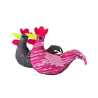 Patchwork Rooster Stuffed Animal by Papillon Marketplace Online