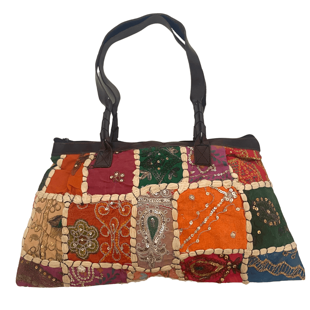 Patchwork Vintage Indian Fabric Shoulder Handbag - Thailand Bags La Vie Bien Patchwork Vintage Indian Fabric Shoulder Handbag - Thailand