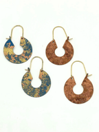 Patina Hammered Hoops by Fair Anita