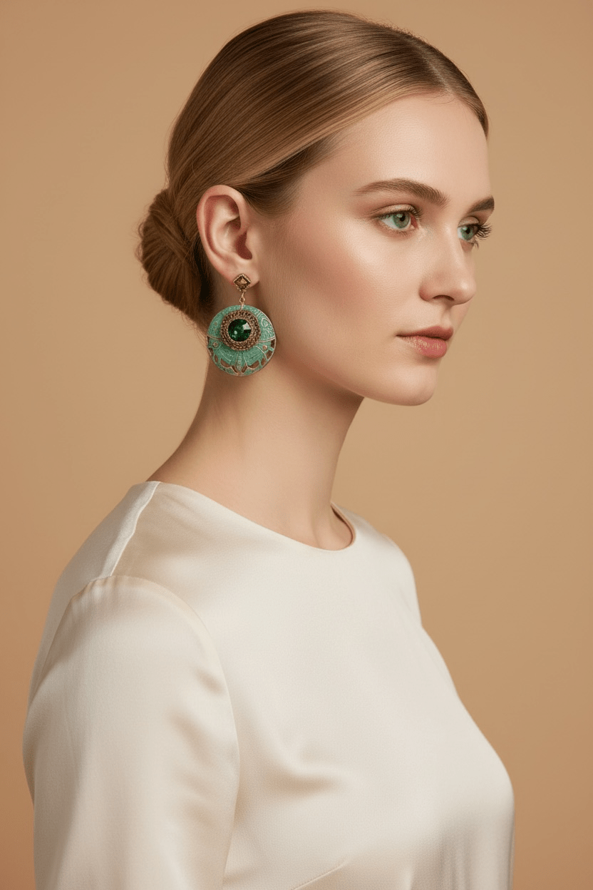 Patine Bronze Earrings Earrings La Vie Bien Patine Bronze Earrings