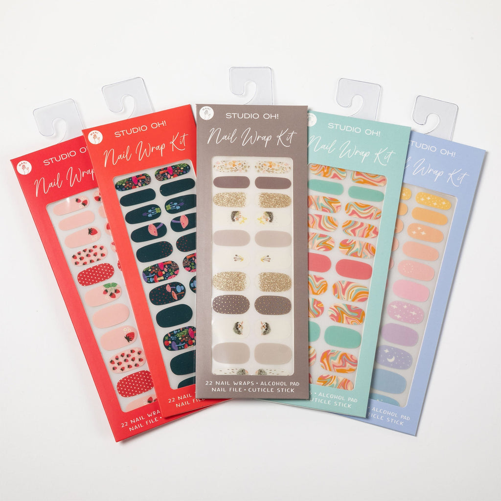 Patterned Manicure Nail Wrap Kit Bath & Body & Self Care La Vie Bien Patterned Manicure Nail Wrap Kit