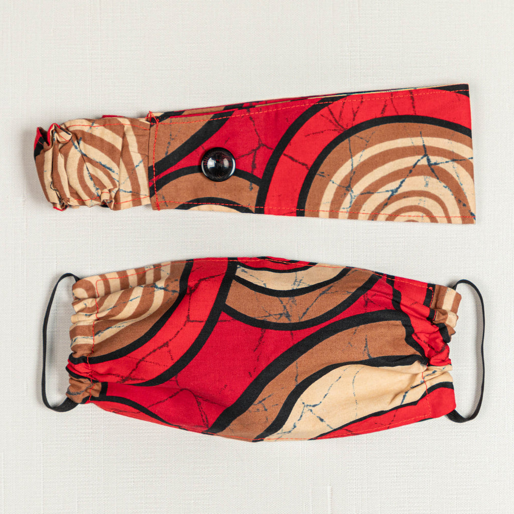 Patterns Galore Fair Trade Face Mask & Headband Face Mask & Mask Accessories La Vie Bien Patterns Galore Fair Trade Face Mask & Headband