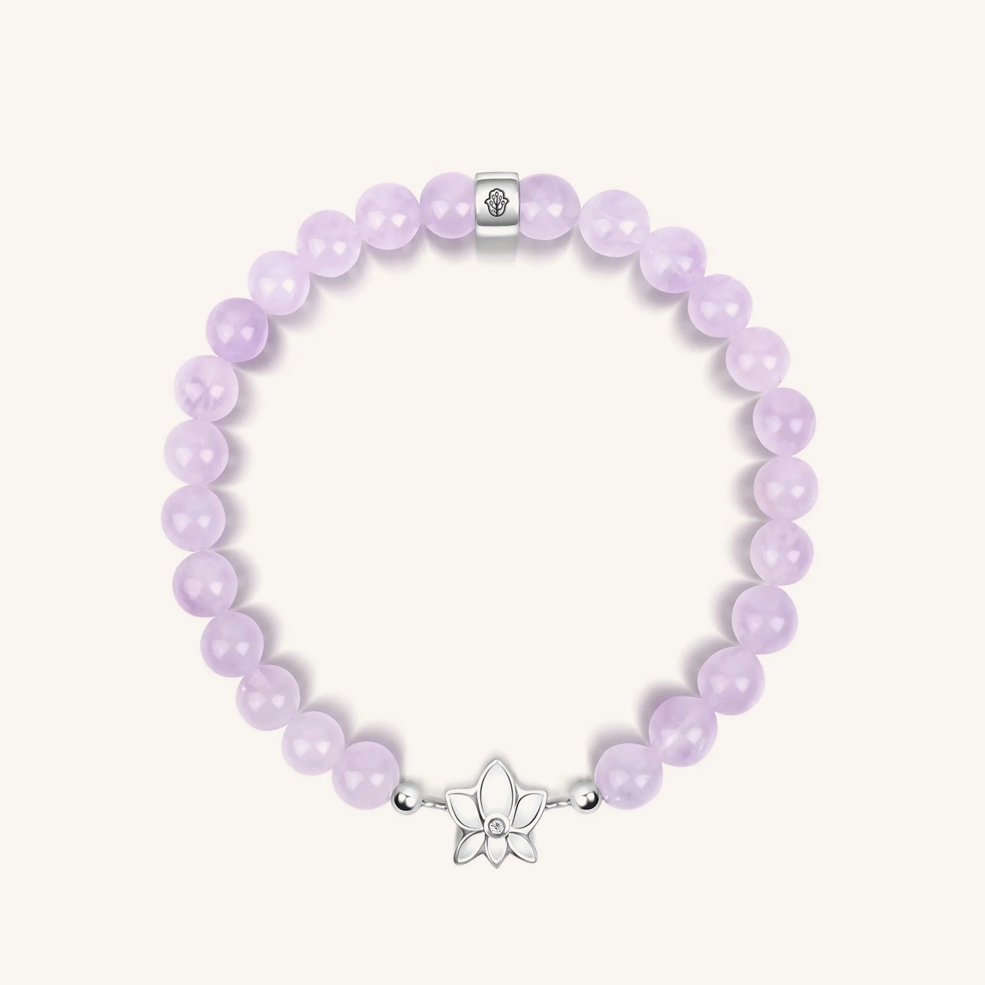 Peace and Purity - Lavender Jade Lotus Bracelet Bracelets - Womens La Vie Bien Peace and Purity - Lavender Jade Lotus Bracelet