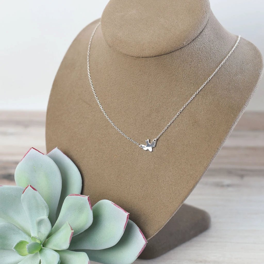 Peace Dove Pendant Necklace by Lemons and Limes Boutique