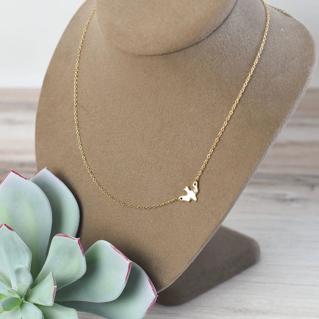 Peace Dove Pendant Necklace by Lemons and Limes Boutique