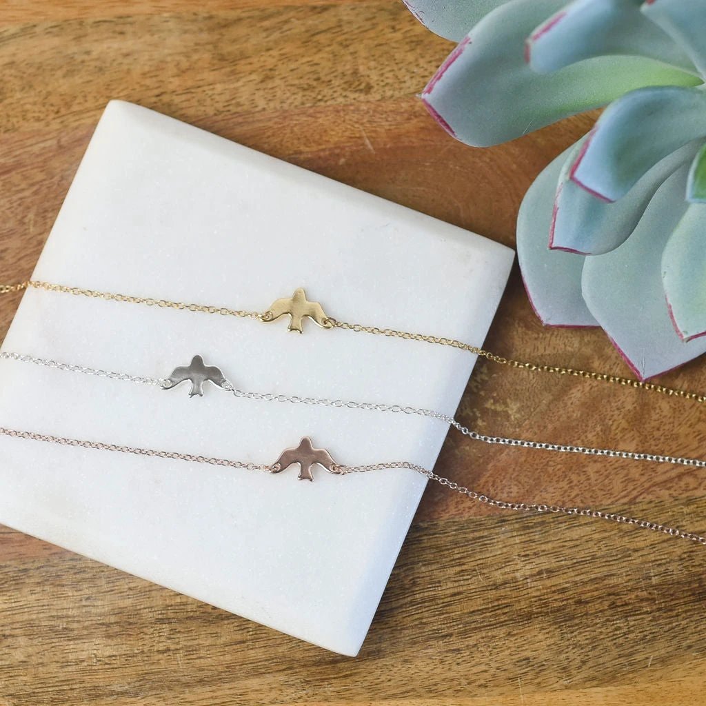 Peace Dove Pendant Necklace by Lemons and Limes Boutique