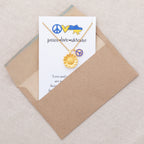 Peace For Ukraine Gold Plated Necklace Necklaces - Fine La Vie Bien Peace For Ukraine Gold Plated Necklace