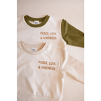 Peace, Love and Kindness Pullover by Polished Prints