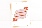 Peace on Earth Banner Christmas Card by Five Dot Post