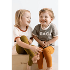 Peace Ringer T-Shirt For Kids by Polished Prints