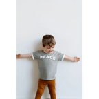 Peace Ringer T-Shirt For Kids by Polished Prints