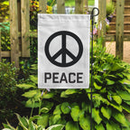 Peace Sign Garden Flag Garden Flag La Vie Bien Peace Sign Garden Flag