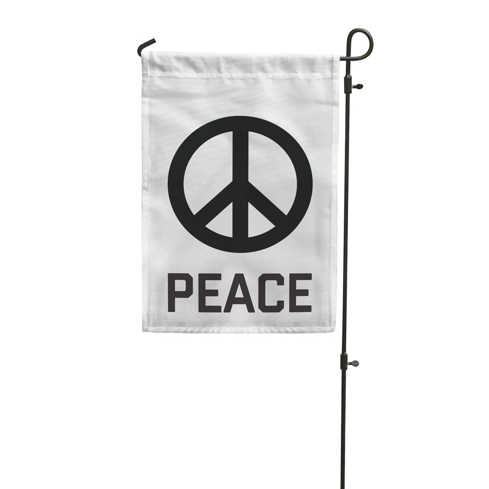 Peace Sign Garden Flag Garden Flag La Vie Bien Peace Sign Garden Flag