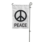 Peace Sign Garden Flag Garden Flag La Vie Bien Peace Sign Garden Flag