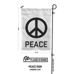Peace Sign Garden Flag Garden Flag La Vie Bien Peace Sign Garden Flag
