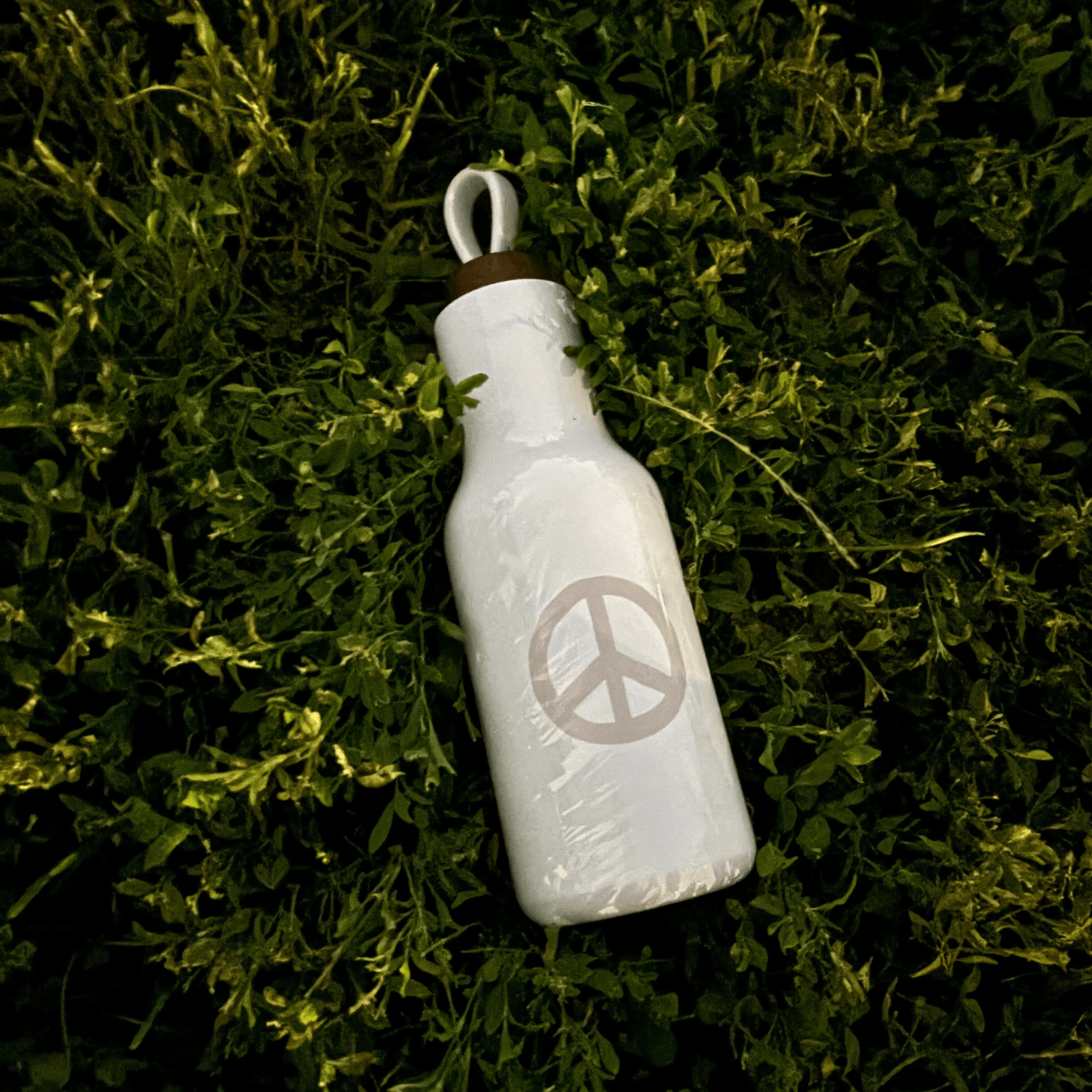 Peace Sign Stainless Steel Water Bottle | Insulated Water Canister | 20oz by The Bullish Store