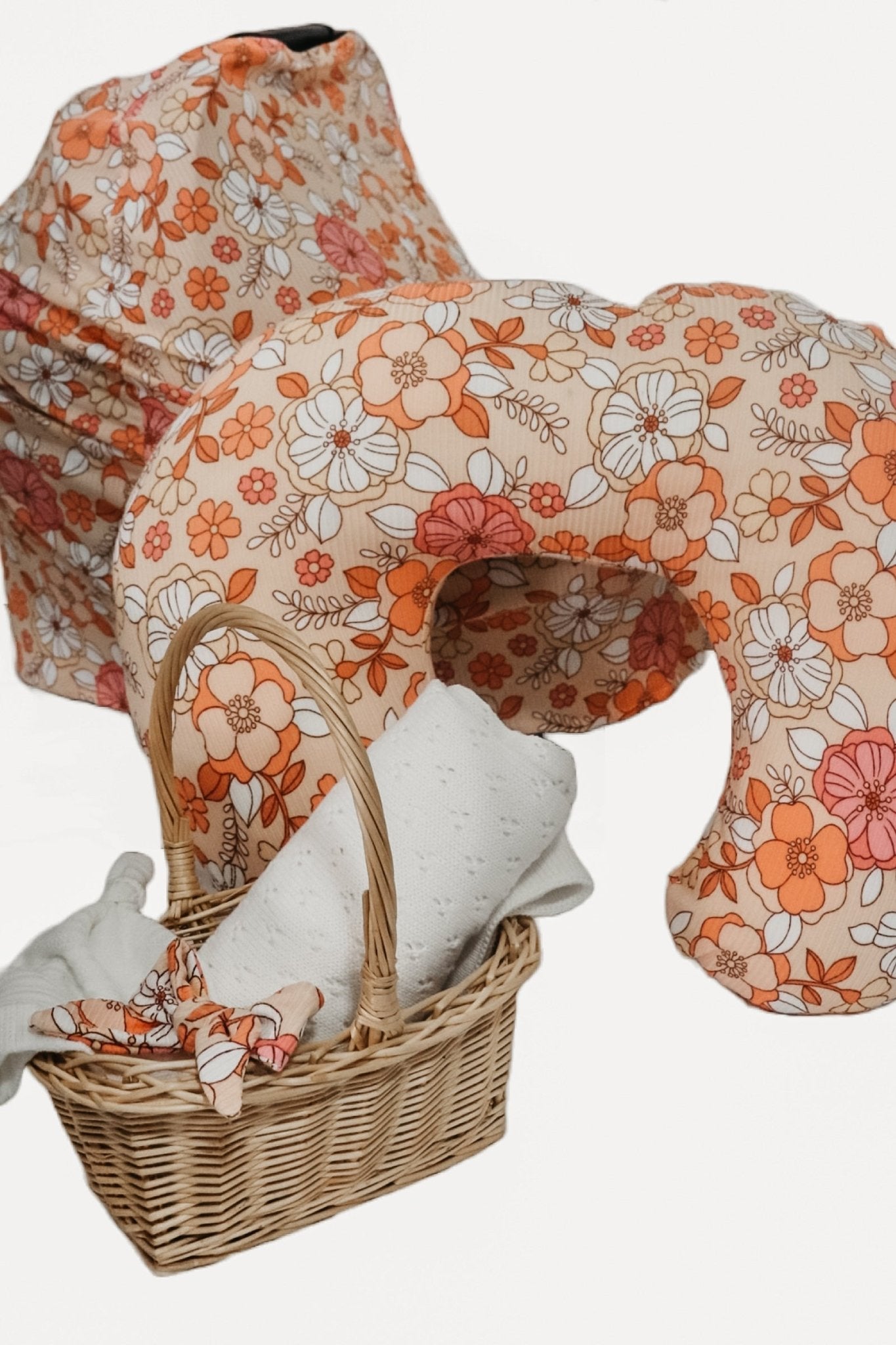 Peach Fuzz Nursing Pillow Cover La Vie Bien Peach Fuzz Nursing Pillow Cover