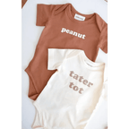 Peanut Organic Cotton Baby Onesie by Polished Prints