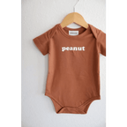 Peanut Organic Cotton Baby Onesie by Polished Prints