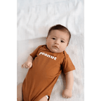 Peanut Organic Cotton Baby Onesie by Polished Prints