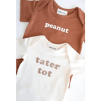 Peanut Organic Cotton Baby Onesie by Polished Prints