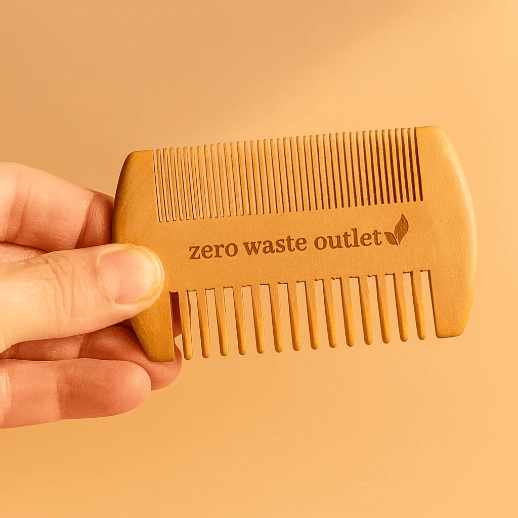 Pear Wood Pocket Comb by Zero Waste Outlet