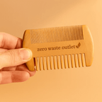 Pear Wood Pocket Comb by Zero Waste Outlet