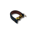 Pearl and Gold Leather Ring Rings La Vie Bien Pearl and Gold Leather Ring