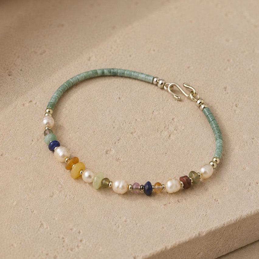 Pearl and Stone Bracelet - Thailand Jewelry La Vie Bien Pearl and Stone Bracelet - Thailand