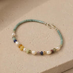 Pearl and Stone Bracelet - Thailand Jewelry La Vie Bien Pearl and Stone Bracelet - Thailand