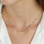 Pearl Angel Numbers Necklace La Vie Bien Pearl Angel Numbers Necklace