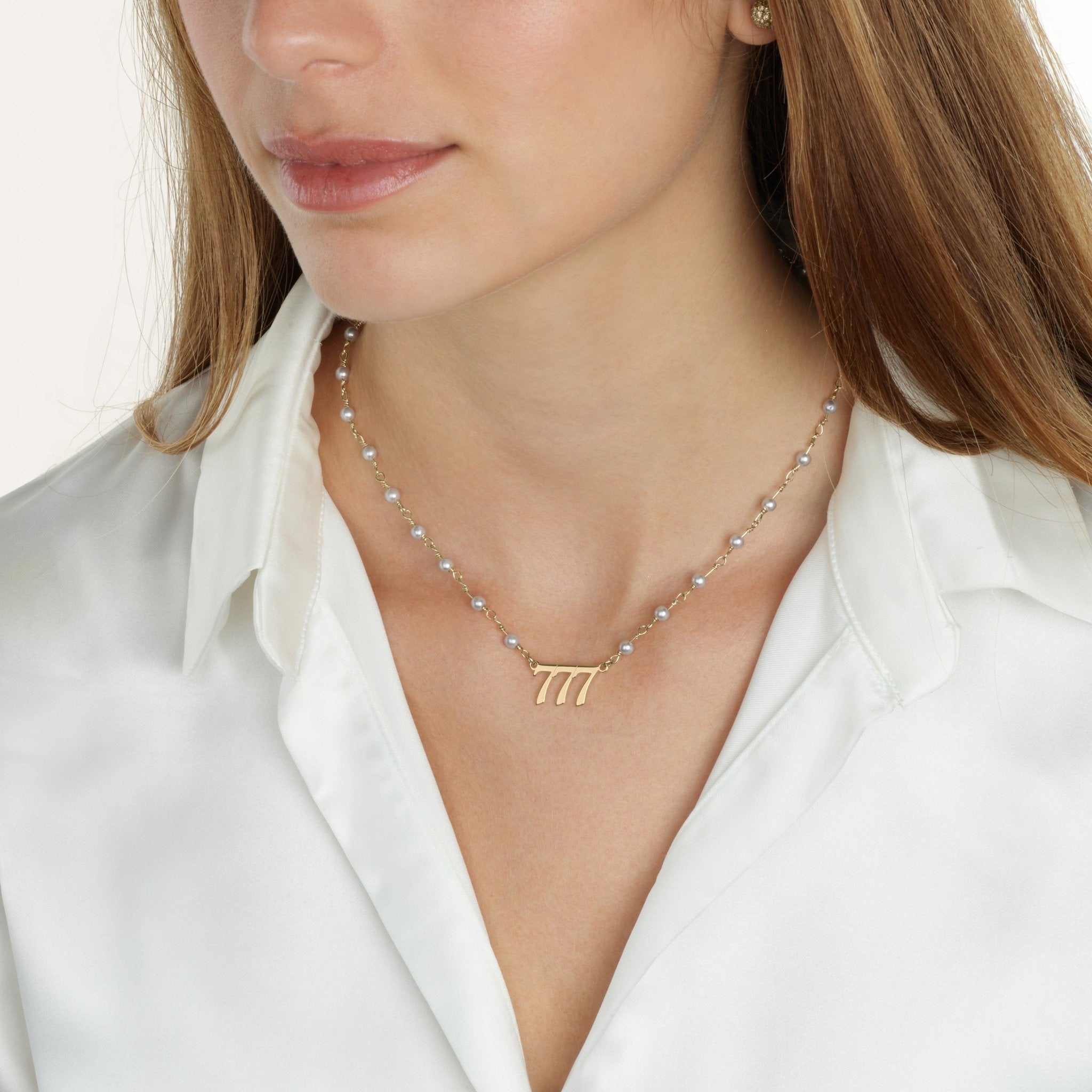 Pearl Angel Numbers Necklace La Vie Bien Pearl Angel Numbers Necklace