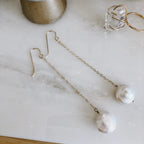 Pearl Coin Drop Earrings by Derive Jewelry