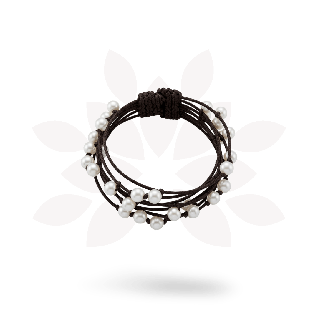 Pearl Cuff Handmade Bracelet - Thailand Jewelry La Vie Bien Pearl Cuff Handmade Bracelet - Thailand