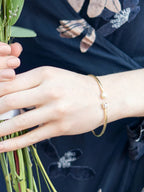 Pearl Elegance Adjustable Cuff by Fair Anita