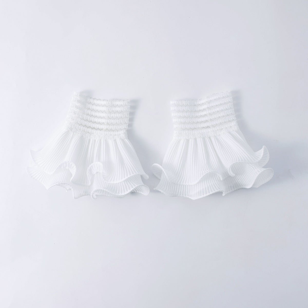 Pearl Embellished Double Ruffle Cuff Sleeves (MAC420) La Vie Bien Pearl Embellished Double Ruffle Cuff Sleeves (MAC420)