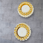 Pearl Floating Diya/ T-Light Holder Set of 2 - Beautiful Return Gifts for Any Occasion - Diwali Gifts La Vie Bien Pearl Floating Diya/ T-Light Holder Set of 2 - Beautiful Return Gifts for Any Occasion - Diwali Gifts