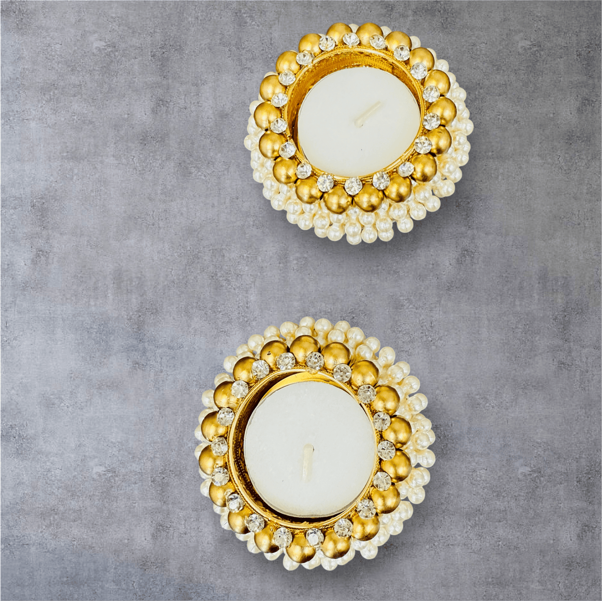 Pearl Floating Diya/ T-Light Holder Set of 2 - Beautiful Return Gifts for Any Occasion - Diwali Gifts La Vie Bien Pearl Floating Diya/ T-Light Holder Set of 2 - Beautiful Return Gifts for Any Occasion - Diwali Gifts