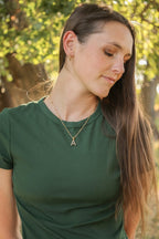Pearl Initial Necklace by Rose & Clay