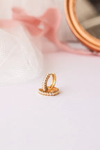 Pearl Mini Hoop by Rose & Clay