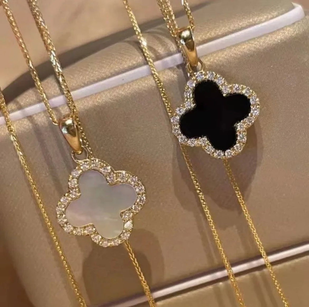 Pearl Shell Diamond Clover - Love. Luck. Hope & Faith by Curated By Suarez