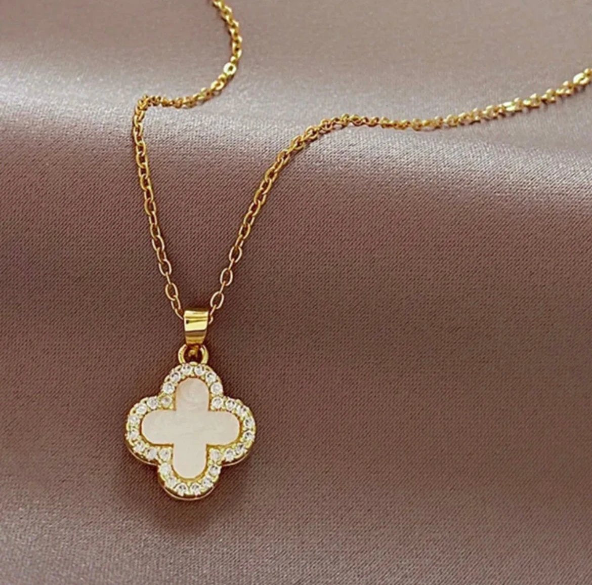 Pearl Shell Diamond Clover - Love. Luck. Hope & Faith by Curated By Suarez